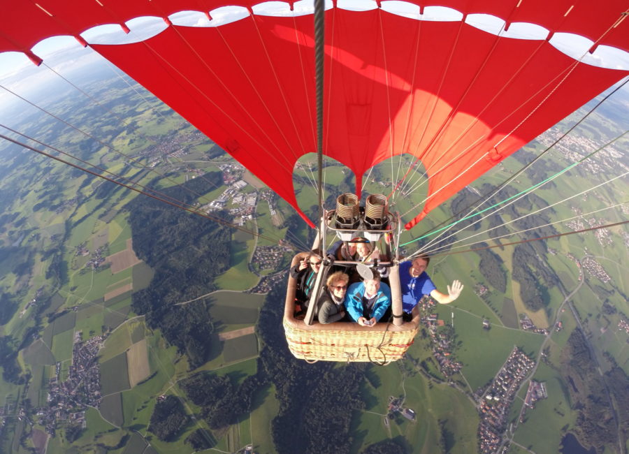 Blick in den Ballonkorb