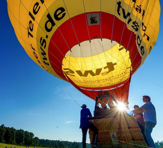 Der Ballon Kurz vor dem Start